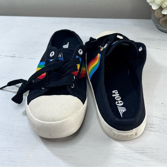 Gola Classics Women's Coaster Rainbow Mule Plimsolls, Rainbow and Black, Size 7 - Picture 4 of 9